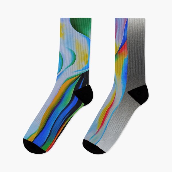 Item preview, Georgia O'keeffe Gray Line With Black, Blue, And Yellow designed and sold by st1art.