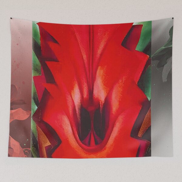 Item preview, Georgia O'keeffe Inside Red Canna designed and sold by st1art.