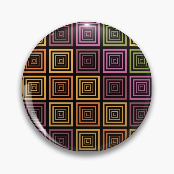 Item preview, Retro Concentric Square Tunnel Pattern – 70s Geometric Pop Art designed and sold by DeeLulu.