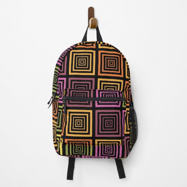 Item preview, Retro Concentric Square Tunnel Pattern – 70s Geometric Pop Art designed and sold by DeeLulu.