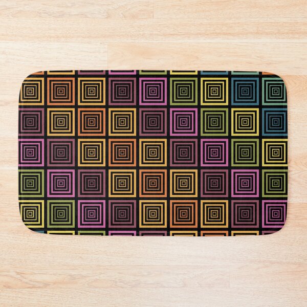 Item preview, Retro Concentric Square Tunnel Pattern – 70s Geometric Pop Art designed and sold by DeeLulu.