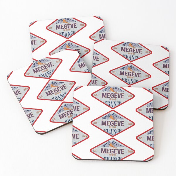 Item preview, Megève, Alpes du Nord, France, Vintage skiing badge design designed and sold by Wanderful-roads.