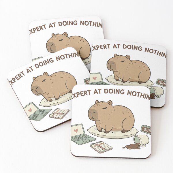 Item preview, "Expert at doing nothing" Cute Funny Capybara designed and sold by RiderSpoon.