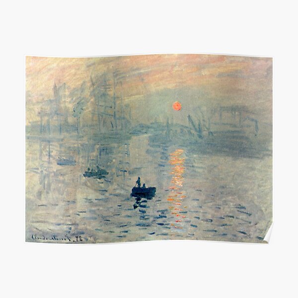 HD. Impression, Sunrise, by Claude Monet. HIGH DEFINITION Poster