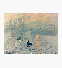 HD. Impression, Sunrise, by Claude Monet. HIGH DEFINITION Photographic Print