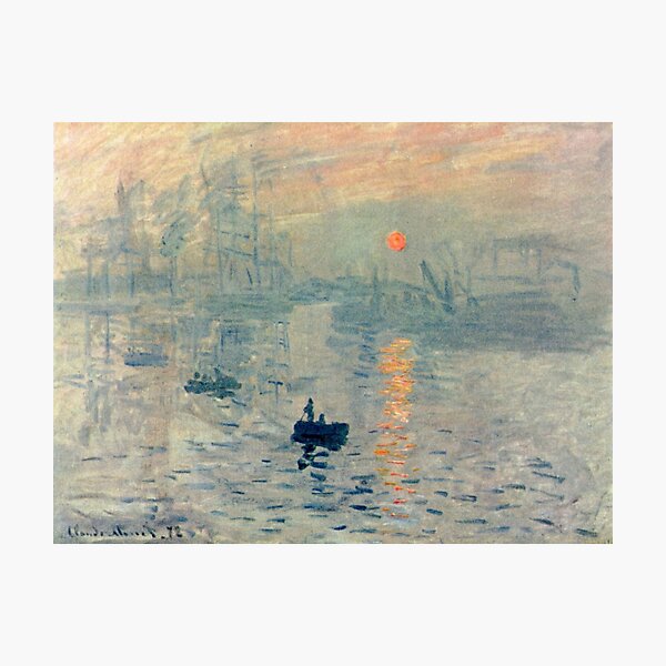 HD. Impression, Sunrise, by Claude Monet. HIGH DEFINITION  Photographic Print