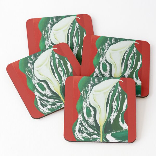 Item preview, Georgia O'keeffe Single Calla Lily (red) designed and sold by st1art.