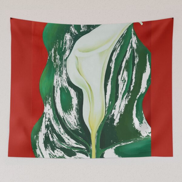 Item preview, Georgia O'keeffe Single Calla Lily (red) designed and sold by st1art.