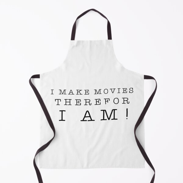 Item preview, I Make Movies Therefor I Am with Black Text designed and sold by Forty Frames.