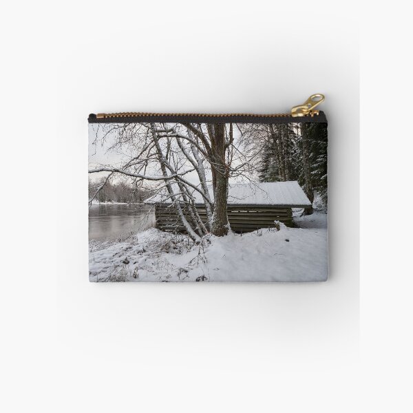 Item preview, Boat house by the lake in the early winter. designed and sold by Jouko Lehto Photography.
