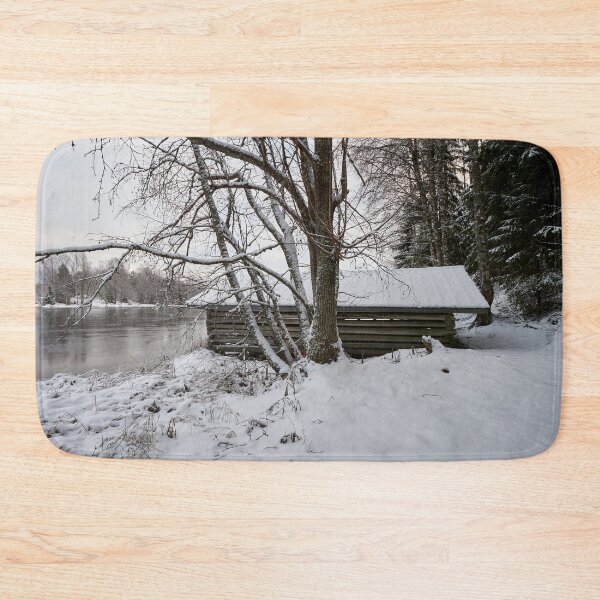 Item preview, Boat house by the lake in the early winter. designed and sold by Jouko Lehto Photography.