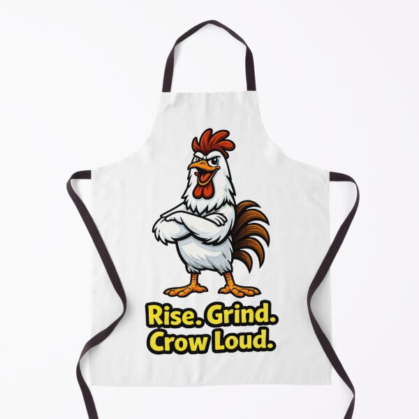Item preview, Motivational Rooster Illustration – Rise Grind Crow Loud Artwork designed and sold by anamul43.