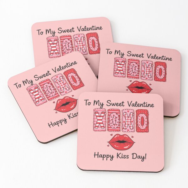 Item preview, XOXO To My Sweet Valentine - Happy Kiss Day Lips Design designed and sold by Syrupulse.