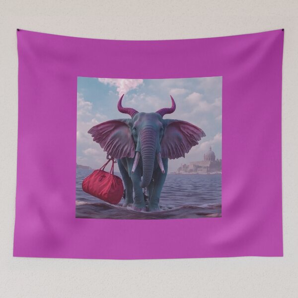 Aperçu de l'œuvre éléphant d'eau rose créée et vendue par szbotond.