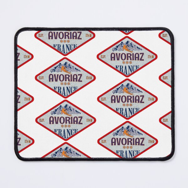 Item preview, Avoriaz, Alpes du Nord, France, Vintage skiing badge design designed and sold by Wanderful-roads.