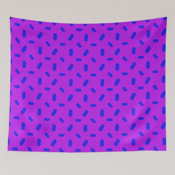 Item preview, Vibrant Abstract Blue Shapes On Purple Background designed and sold by EL-Lebedenko.