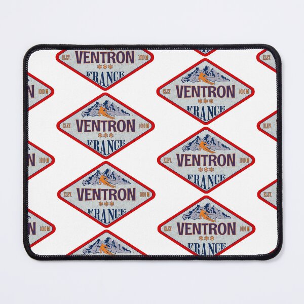 Item preview, Ventron, Vosges, France, Vintage skiing badge design designed and sold by Wanderful-roads.
