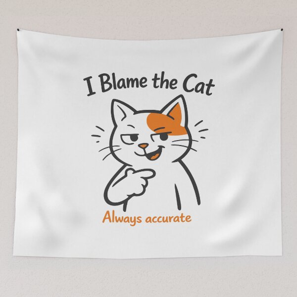 Item preview, I Blame the Cat – Always Accurate designed and sold by SnappyPNG.