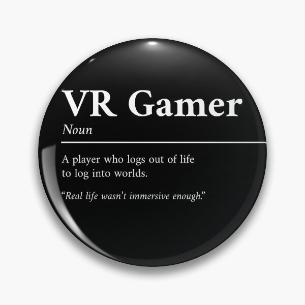 Item preview, VR Gamer Definition – Minimal Virtual Reality Gaming Design designed and sold by JustJaxGaming.