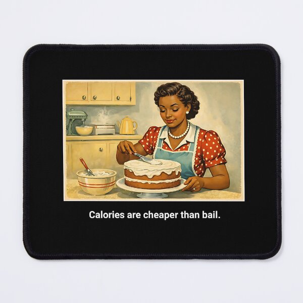Item preview, 1950s Housewife Retro Baking Humor With Sarcastic Quote designed and sold by Maria Garcia.