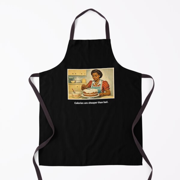 Item preview, 1950s Housewife Retro Baking Humor With Sarcastic Quote designed and sold by Maria Garcia.