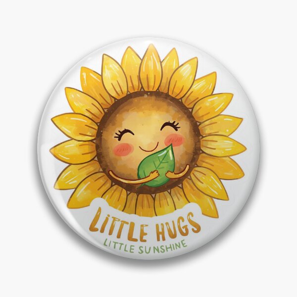 Item preview, Cute Sunflower “Little Hugs Little Sunshine” Kawaii Illustration designed and sold by Moodune.