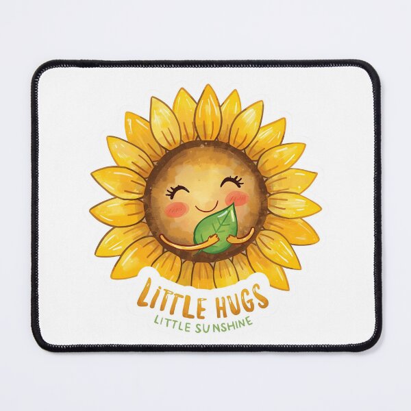 Item preview, Cute Sunflower “Little Hugs Little Sunshine” Kawaii Illustration designed and sold by Moodune.