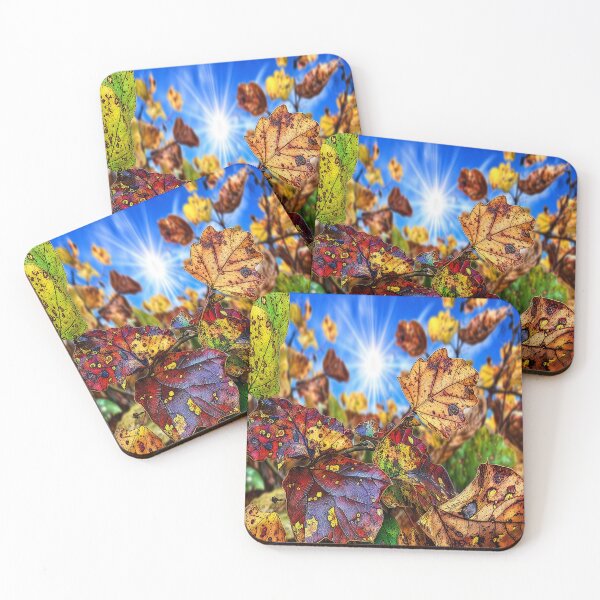Item preview, Autumn Radiance – Sunlit Fall Leaves Nature Art designed and sold by WatchesAndMore.