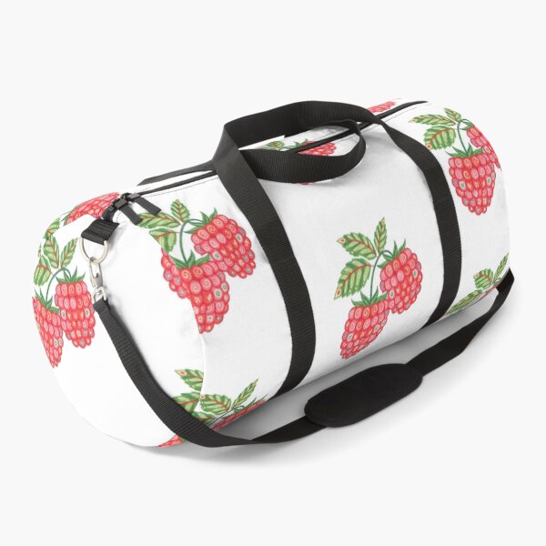 Item preview, Raspberry Cluster with Folk Motifs – Scandinavian Folk Art by heidiannemorris © designed and sold by FOLK ART FUSION by heidiannemorris.