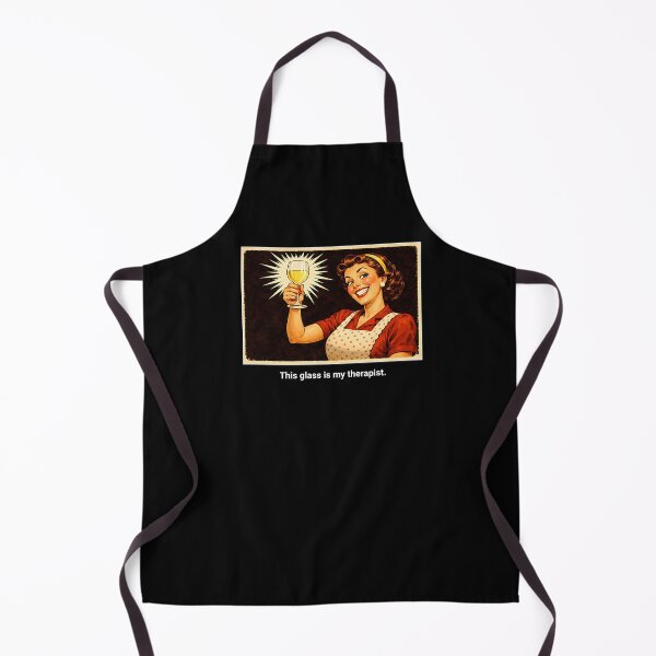 Item preview, Sassy 1950s Housewife Funny Retro Wine Quote With Dark Humor designed and sold by Maria Garcia.