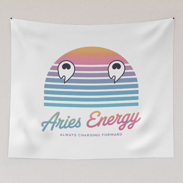 Item preview, Aries Energy – Retro Minimalist Zodiac Design designed and sold by Mehmet Hanifi Ekşi.
