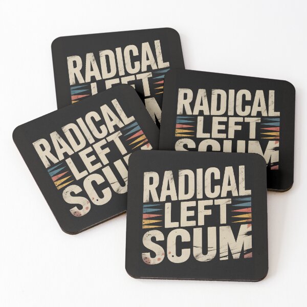 Item preview, Radical Left Scum Vintage Protest Political T-Shirt designed and sold by Viktorio Art Shop.