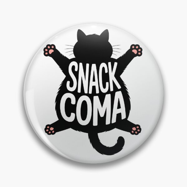 Item preview, Snack Coma Chonky Cat Overeating Humor designed and sold by Tammy Winand Arts.