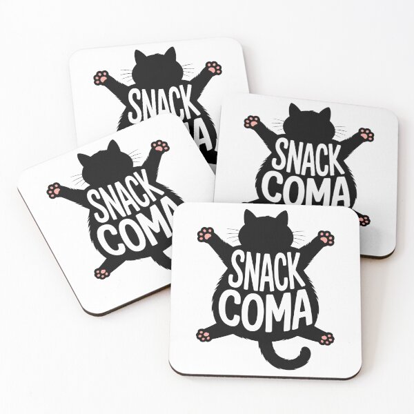 Item preview, Snack Coma Chonky Cat Overeating Humor designed and sold by Tammy Winand Arts.