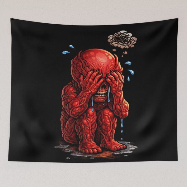 Item preview, sticker vecna chibi style  designed and sold by zuzzelek44.