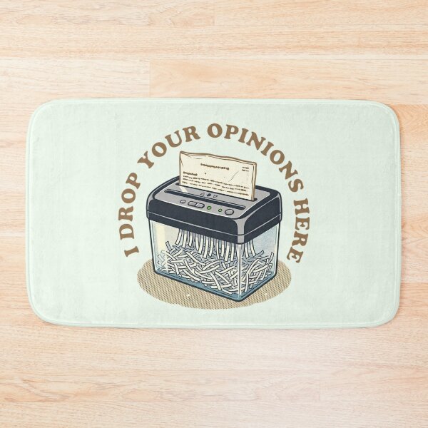 Item preview, Drop Your Opinions Here – Funny Shredder Humor Illustration designed and sold by SidTastic .