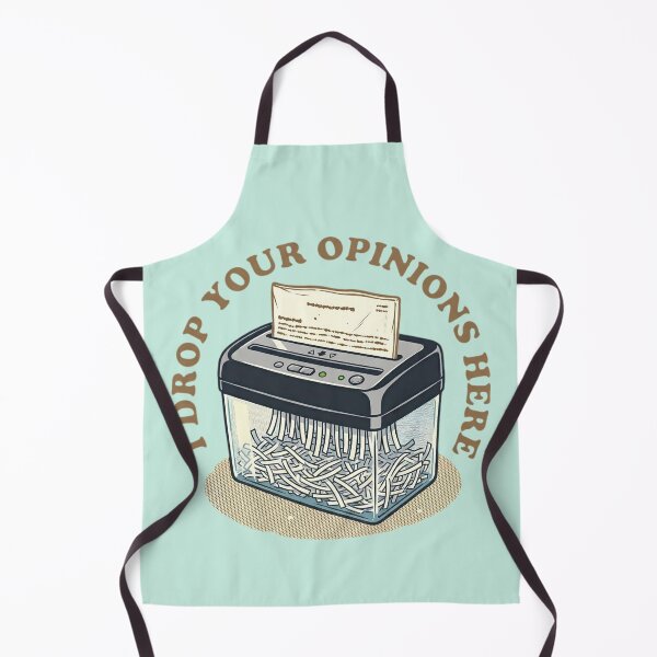 Item preview, Drop Your Opinions Here – Funny Shredder Humor Illustration designed and sold by SidTastic .