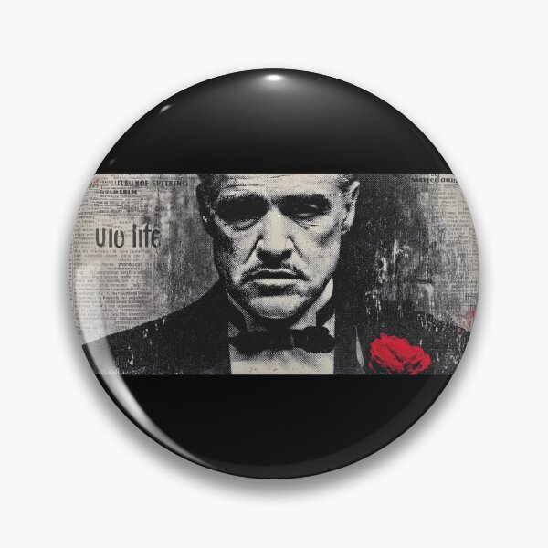 Item preview, Grainy Mob Boss Portrait with Red Rose designed and sold by Adronia.