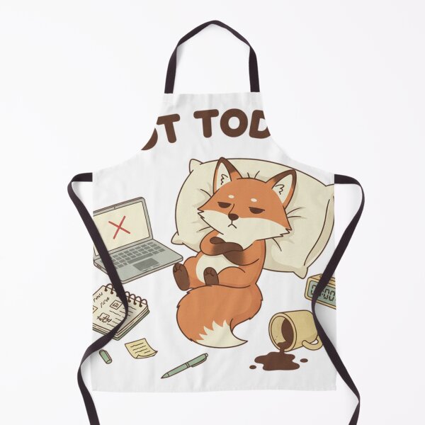 Item preview, "Not today" Cute Fox Refusal Work designed and sold by RiderSpoon.
