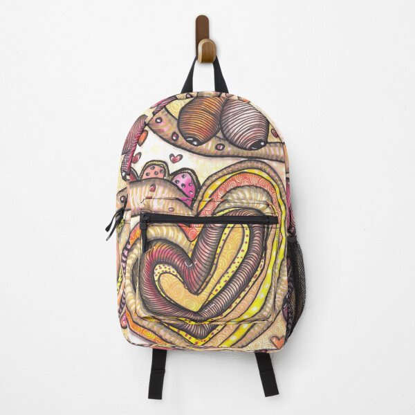Item preview, Familiar Discomfort - Organic Abstract Heart | Reverse Coloring Art designed and sold by ColorWander.