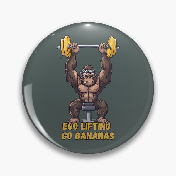 Item preview, Ego Lifting Gorilla – Funny Gym Meme Weightlifting designed and sold by SplashPixel.