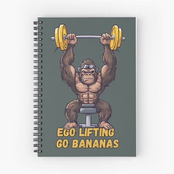 Item preview, Ego Lifting Gorilla – Funny Gym Meme Weightlifting designed and sold by SplashPixel.