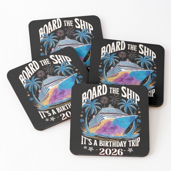 Item preview, Birthday Cruise Trip: Board The Ship 2026 Celebration Vacation Travel Art designed and sold by SouadShopArt.