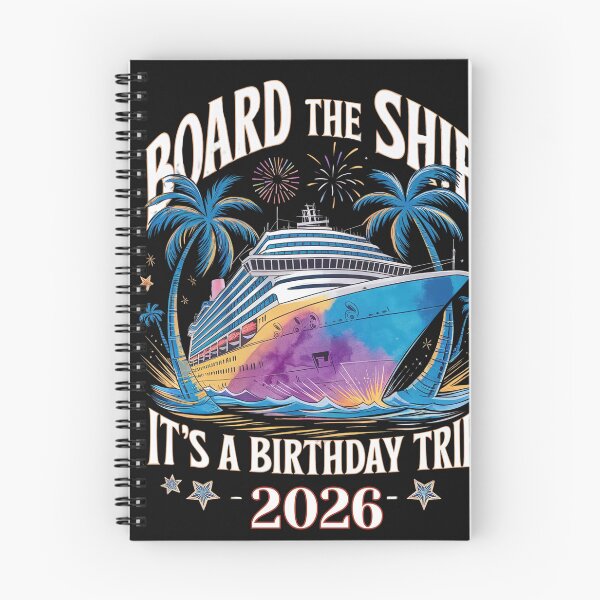 Item preview, Birthday Cruise Trip: Board The Ship 2026 Celebration Vacation Travel Art designed and sold by SouadShopArt.