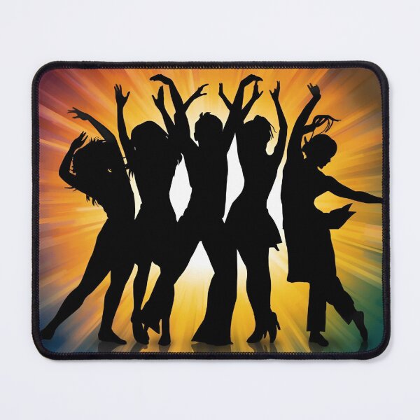 Item preview, Silhouette of multiple dance styles glowing One World, One Dance 16 designed and sold by Neon G.