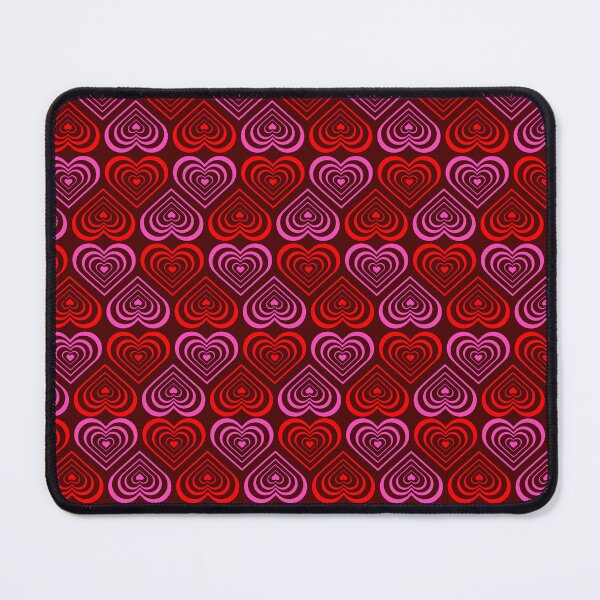 Item preview, Retro Pink and Red Concentric Heart Pattern – Y2K Aesthetic Pop Art designed and sold by DeeLulu.
