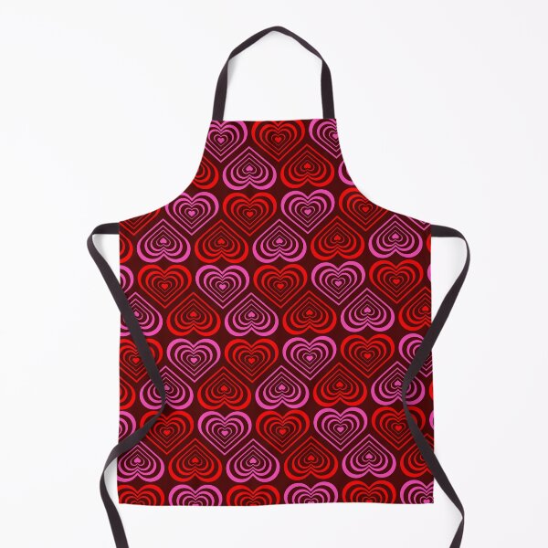 Item preview, Retro Pink and Red Concentric Heart Pattern – Y2K Aesthetic Pop Art designed and sold by DeeLulu.