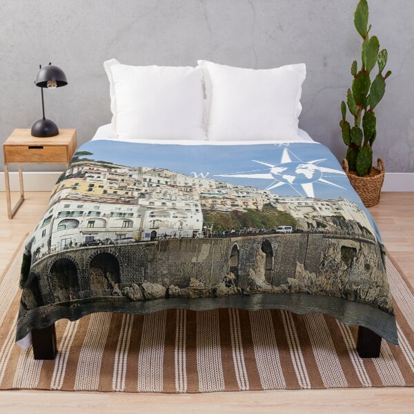 Item preview, Amalfi Town, Italy... including world map compass designed and sold by CHASAcreative.