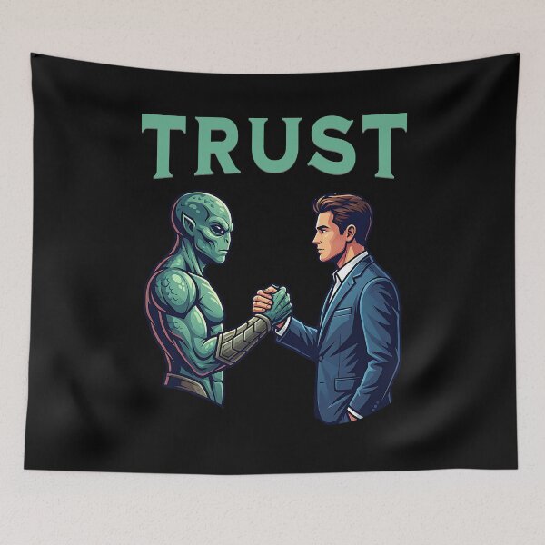 Item preview, Trust - cool alien design designed and sold by ReneMM.