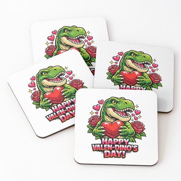 Item preview, Funny Valentine Dinosaur With Heart and Roses designed and sold by Maria Garcia.